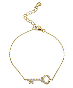 SKU Jewelry CZ Key Bracelet